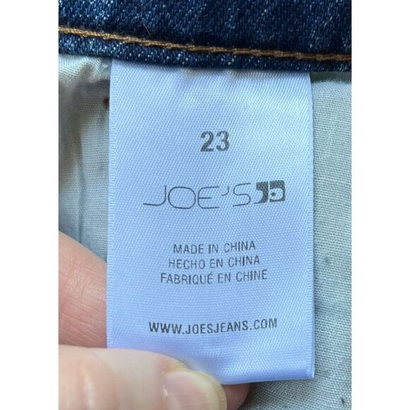 NWT Joe's Jeans High Rise Straight Ankle Raw Frayed Hem Jeans in Paula, Size 23 - Picture 10 of 16